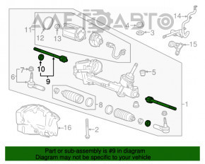 Рулевая тяга правая Chevrolet Malibu 13-15 новый неоригинал CTR