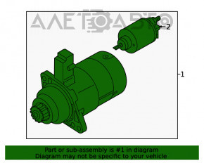 Стартер VW Jetta 19- 2.0T BOSCH