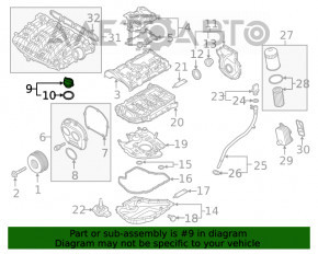 Capacul gurii de umplere Audi Q7 16-19