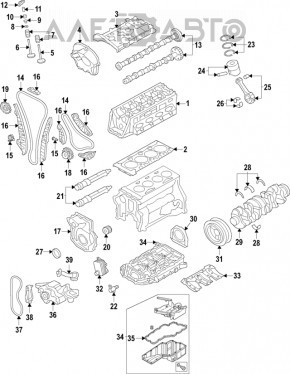 Распредвал впуск Audi A5 F5 17-