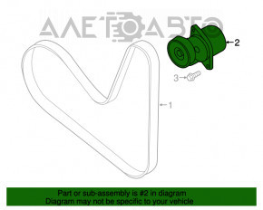 Roleta tensorului curelei de transmisie Audi A5 F5 17- 2.0T