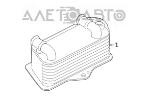 Масляный охладитель АКПП VW Jetta 19- 2.0T