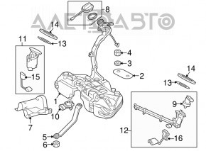 Pompă de combustibil Mercedes GLC 300/43 16-19 2.0, 3.0