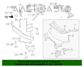 Suport far stânga Mercedes GLC 16-22