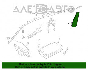 Airbagul scaunului stâng Mercedes GLC 16-22