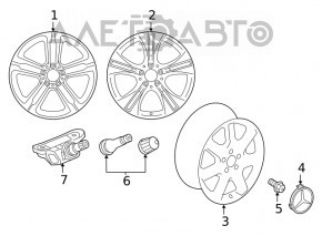 Комплект дисков R18 x 8J 4шт Mercedes GLC 16-22