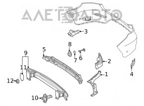 Amplificatorul pentru bara spate Mercedes GLC 16-19