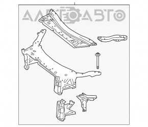 Televizor radiator Mercedes GLC 300/350e/43 16-22 asamblat