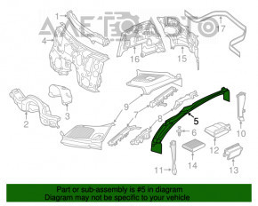 Grila stergatoarelor din plastic pentru Mercedes GLC 16-22