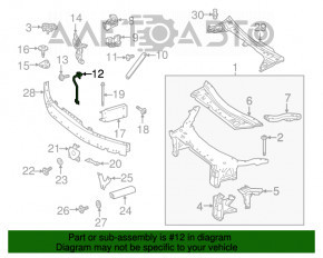 Capota de blocare a capotei Mercedes GLC 16-22 pe televizor