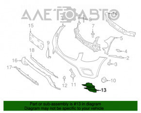 Grila bara fata dreapta Mercedes GLC 300/350e 16-19 cu senzor de parcare