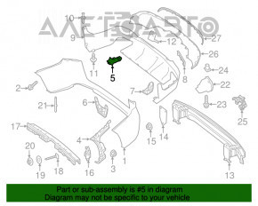 Prindere bara spate dreapta inferioara Mercedes GLC 300/350e/43 16-19