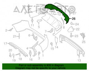 Capacul buzei barei spate Mercedes GLC 300/350e/43 16-19 crom pentru capacele de evacuare.