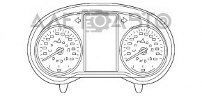 Tabloul de bord Mercedes GLC 300/43 16-19 fără proiecție sub radar.