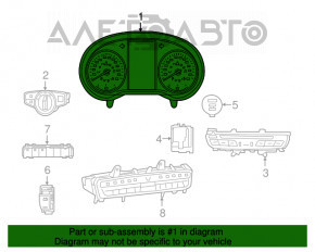 Tabloul de bord Mercedes GLC 300/43 16-19 fără proiecție sub radar.