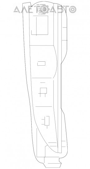 Butoanele de control de pe consola centrală stânga a Mercedes GLC 16-22 tip 2.