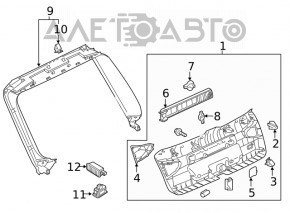 Кнопка закрытия багажника Audi A5 F5 17-