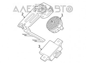 Generatorul de sunet al motorului VW Jetta 19- 2.0T cu suport