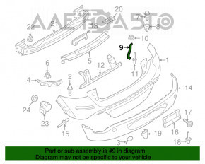 Suport bara spate dreapta Mini Cooper Countryman R60 10-16