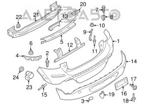 Suport bara spate dreapta Mini Cooper Countryman R60 10-16