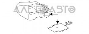 Scaun pasager Lexus RX300 RX330 RX350 RX400h 04-09 fără airbag, electric, piele bej.