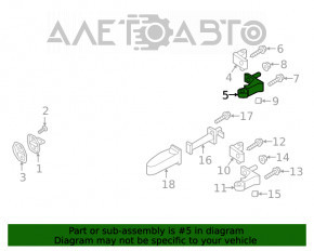 Петля двери верхняя передняя правая Audi A5 F5 17-