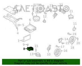 Динамик торпедный правый Audi A5 F5 17- Bang and Olufsen