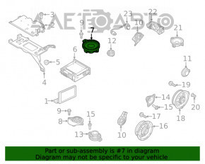 Difuzor central pentru torpedou Audi A5 F5 17- Bang and Olufsen