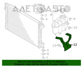 Кронштейн расширительного бачка охлаждения Audi A5 F5 17-
