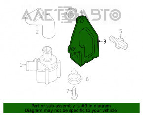 Suport de pompe de răcire Audi A5 F5 17-