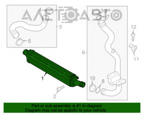 Интеркулер Audi A5 F5 17- 2.0T