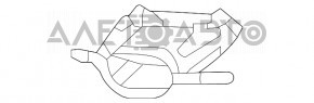 Capacul de evacuare stânga Audi A5 F5 20- 5D