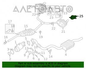 Capacul de evacuare stânga Audi A5 F5 20- 5D