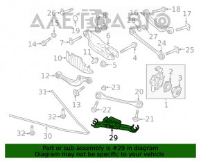 Capac spate bara transversală dreapta Audi A5 F5 17-