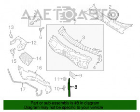 Bara de protecție a farurilor față stânga Audi A5 F5 17-