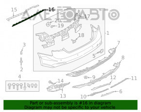 Suportul central al barei spate Audi A5 F5 20- nou original OEM