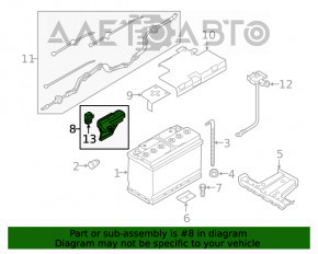 Baterie plus pentru Audi A5 F5 17- tip 1