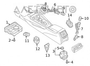 Панель управления мультимедиа Audi A5 F5 17-