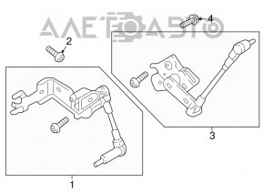 Senzor pozitie caroserie fata Audi A5 F5 17 - nou original OEM