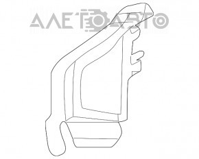 Deflectorul radiatorului stânga Audi A5 F5 17-19 2.0T mic