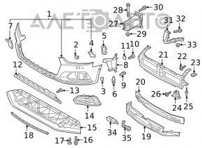 Conducta aer bara fata stanga Audi A5 F5 17-19 premium, prestigiu nou original