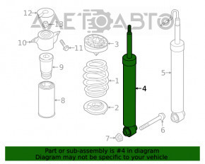 Амортизатор задний левый Audi A5 F5 17-