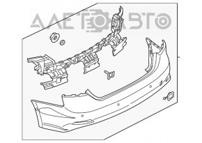 Bara spate goală Audi A5 F5 20- cu senzori de parcare premium, prestige