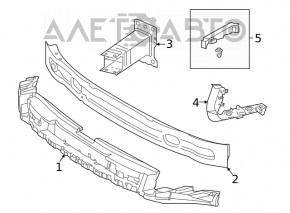 Colt amplificator bara fata stanga Audi A5 F5 17 - nou original