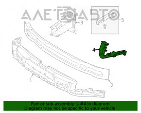 Крепление переднего бампера правое Audi A5 F5 17- новый OEM оригинал