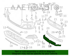 Абсорбер переднего бампера Audi A5 F5 17-19 OEM