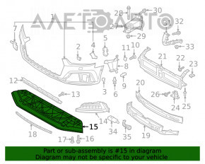 Protecție pentru bara de protecție față Audi A5 F5 17-19