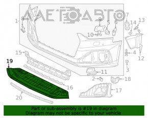 Protecție pentru bara de protecție față Audi A5 F5 20- premium, prestigiu