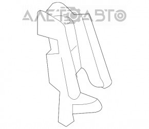 Suportul pentru bara spate sub stopul stânga Audi A5 F5 17- lipsește inserția