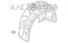 Captuseala aripa spate stanga Audi A5 F5 17 - nou original OEM